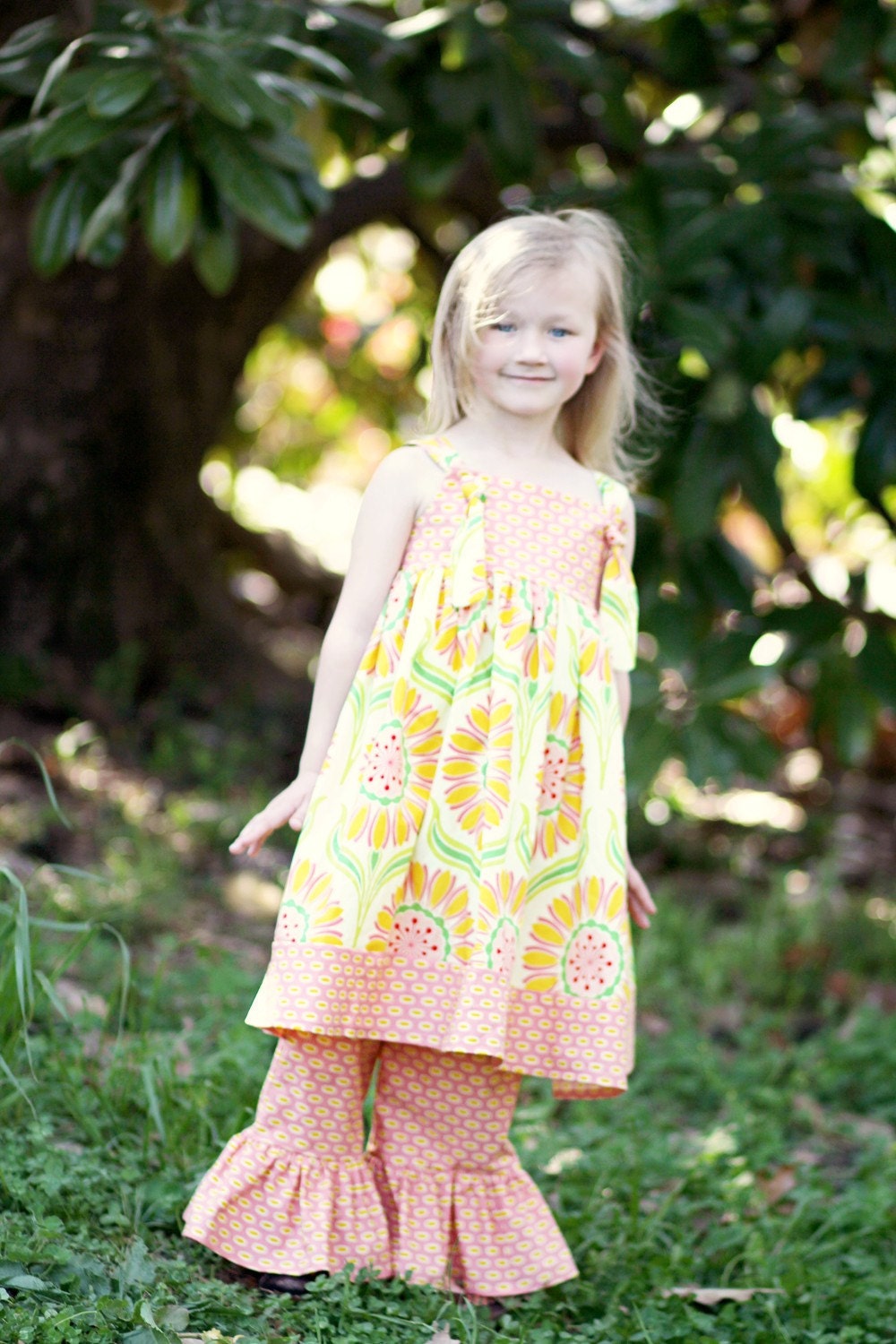 POP Daisy Knot Dress 6-12 months, 12 months, 18 months, 2t, 3t 4t and 5