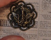 Steampunk Sci-Fi Air Kraken Medal Brooch Pendant