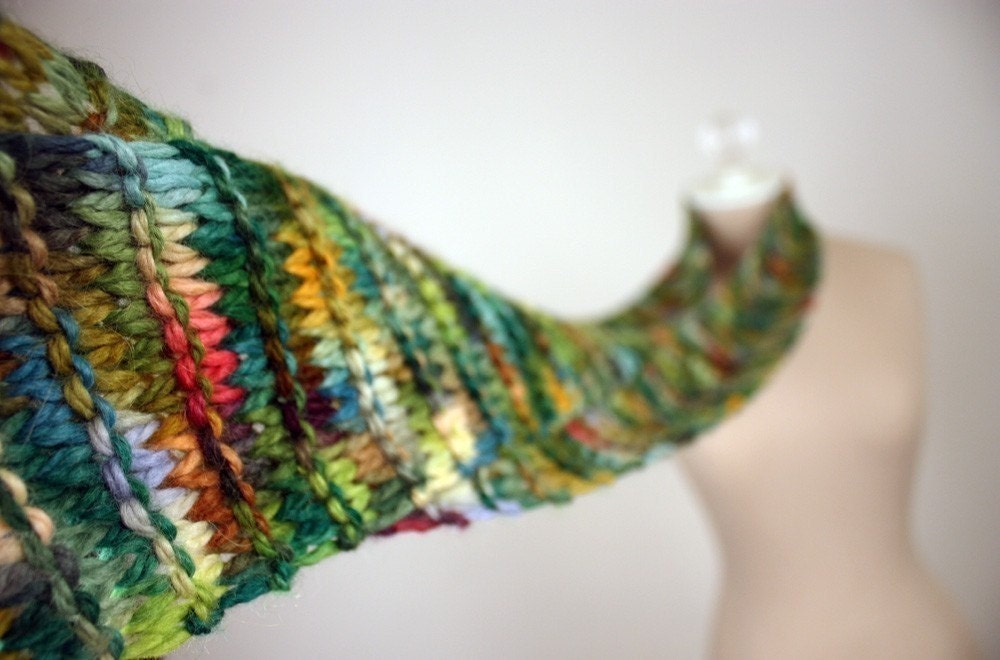 Knitting Pattern / Scarf / Christmas Lights Alpaca / PDF Digital Delivery / DIY knitting tutorial