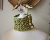 Knitting Pattern / Lace Neck Cuff / Ariel / PDF Digital Delivery