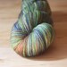 Hand Dyed Yarn / Green Copper Blue / Merino Wool Silk Lace Weight Luxury Yarn / NEW