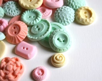 Peppermint Candy Buttons 150 ...a handmade candy / as seen in Matha Stewart Weddings: The Bride's Guide