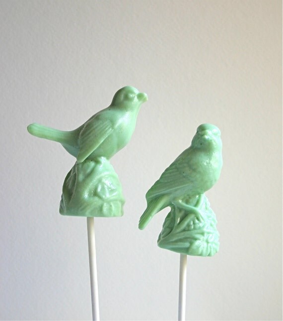 Hard Candy Lollipops 12 -Birds of a Feather- a hand made candy by Andie's Specialty Sweets