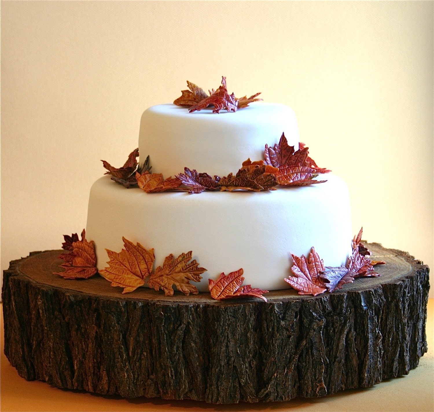 Edible Sugar Fall Leaves 2 dozen