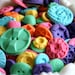 Edible Vintage Candy Buttons 200 Bright Pop Colors / All of our Buttons are vegan, but no soy