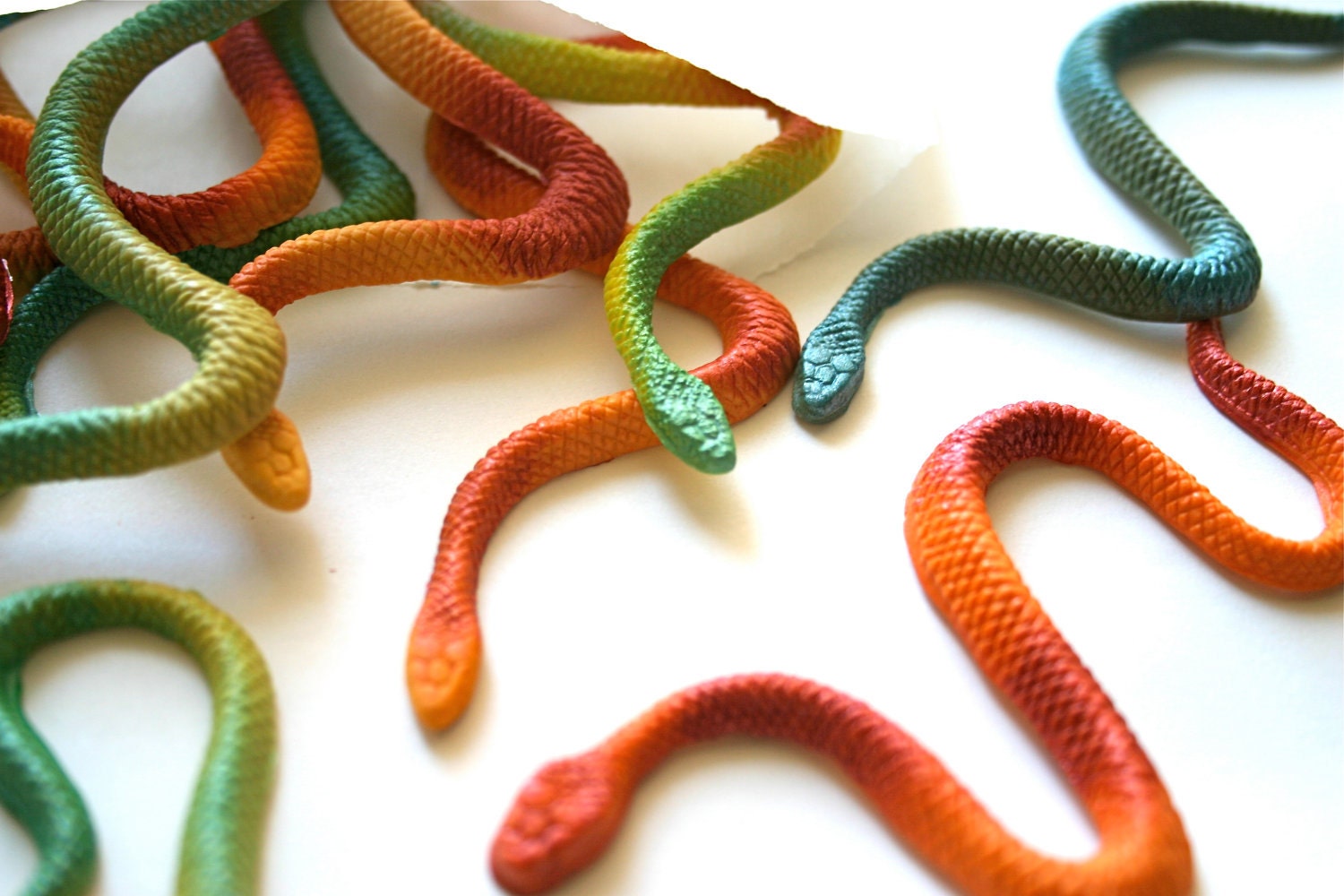 Candy Snakes 24 Cake embellishments or Unique Stand Alone Candy