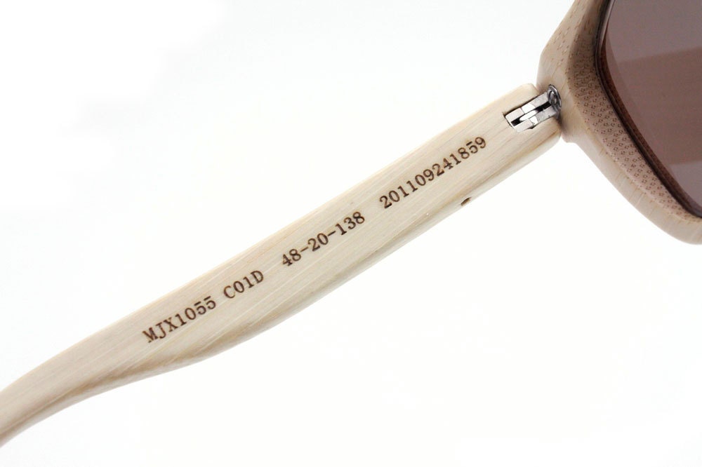 handmade bamboo gray  sunglasses 1055 c01