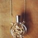 gold perfume bottle necklace (16k gold plated chain)