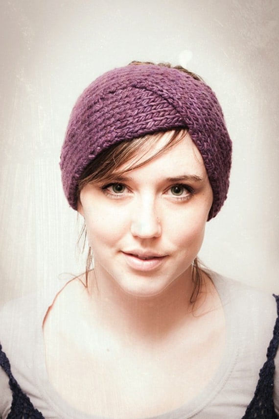 KNITTING PATTERN Parisian Twist Headband Ear Warmer PDF
