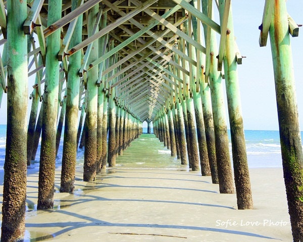 Fishing Pier, Folly Beach SC, 8 x 10 Print