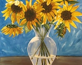Print - Vase with Sunflowers