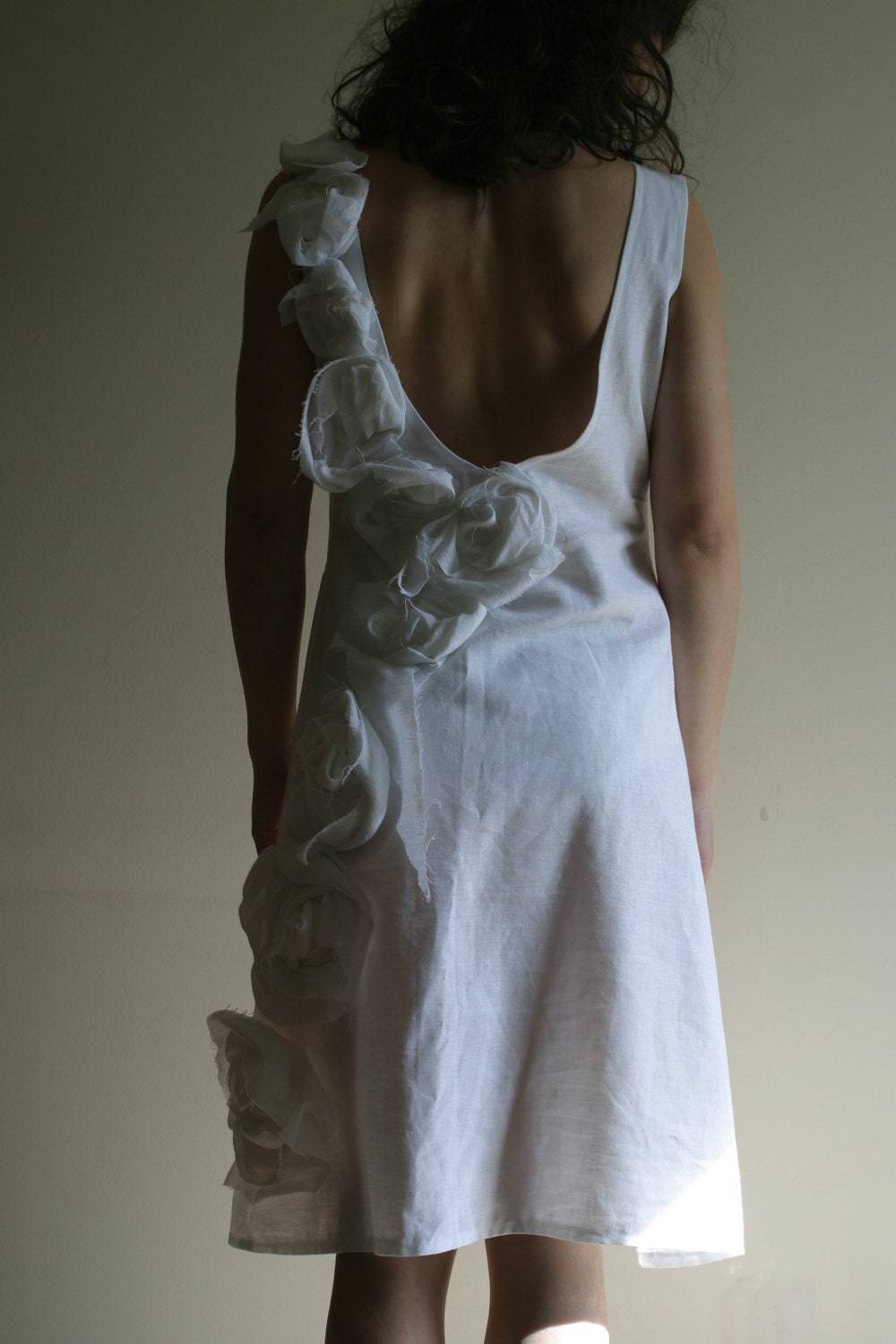 Linen Wedding Dress by NervousWardrobe on Etsy