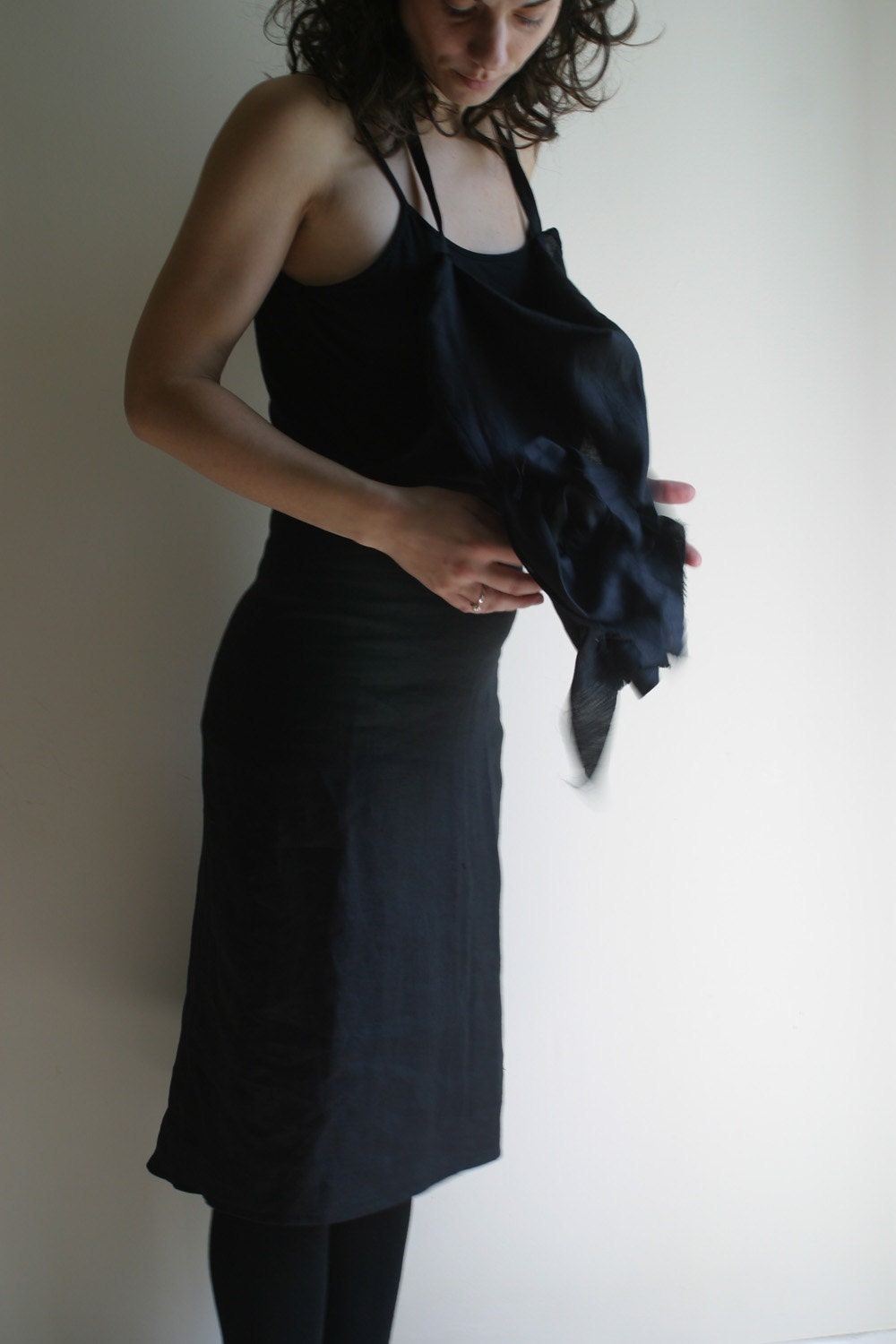 Linen Jumper Dress by NervousWardrobe on Etsy