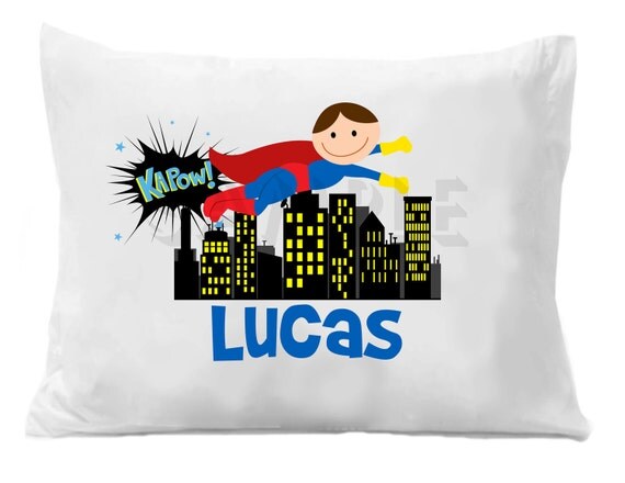 Superhero Pillow Case Superhero Personalized Pillow Case Il_570xn