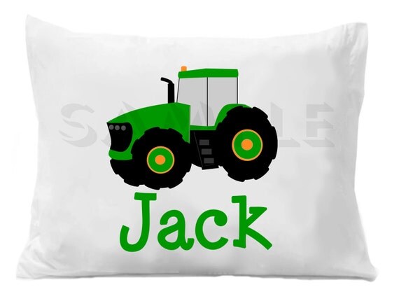 Farm Tractor Pillow Case Personalized Pillowcase Boys or Girls Il_570xn