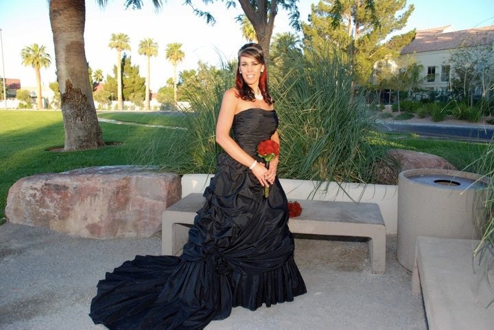Alternative Black Wedding Dress for Gothic or Halloween Theme