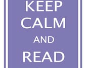 Print PosterKeep Calm and Read On - 11x17 Plum Poster Buy 1 Get 1 Free Sale Print Poster
