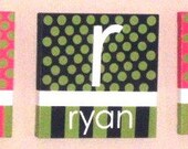 Boutique Style, Hand-Painted Wooden Wall Words on Canvas-Single Letter and Name