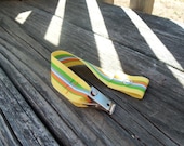 Pacifier Clip - Yellow, Green and Orange