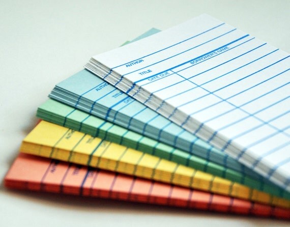 50 Assorted Library Cards