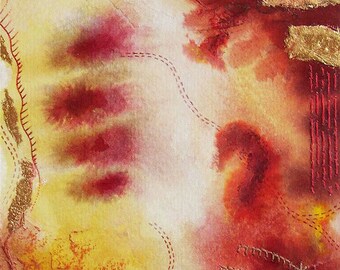 Original painting - Abstract  Contemporary illustration - Passion