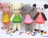 Instant Download PDF amigurumi crochet pattern girlgang ,welcome to sell the finished item-etsy