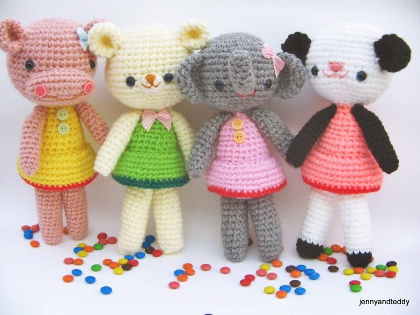 Instant Download PDF amigurumi crochet pattern girlgang ,welcome to sell the finished item-etsy