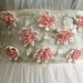 Vintage 1950's 50s White Ruched Chiffon Organza Applique Flowers Party Prom Wedding Dress Gown