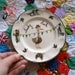 Lucky Duck With Bunting Vintage Illustrated Plate