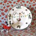 Lucky Duck With Bunting Vintage Illustrated Plate