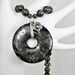 Dragon's Blood Jasper & Silver Plated Flower Necklace