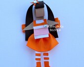 Orange Blossom--Inspired by Strawberry Shortcake Hair Clip-- Birthdays and Baby Showers