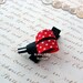 Little Lady Bug Hair Clip-- Perfect for Spring-- Birthdays and Baby Showers