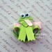 Froggy Hair Clip -- Perfect for Spring-- Birthdays and Baby Showers