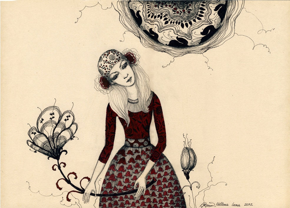 Flower Music - Original Illustration