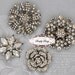 Rhinestone Brooch Set - Rhinestone Pins - Rhinestone Brooch Crystal -  Brooch Lot - Wedding Brooch Rhinestone - Brooch Bouquet Lot