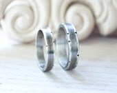 Wedding Ring Set,  Bands,  Rustic Sterling Silver, Wide band, His and Hers, Hers and Hers, His and His, Your Size/Personalization Available