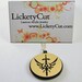 Legend of  Zelda Hylian Sword Necklace -  Laser Engraved Acrylic Medallion - Laser Cut