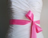 Ready to Ship CANDY - 1.5 Inch Simple Satin Bridal Sash