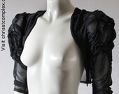 Lingerie Bolero Sheer Jacket Bridal Wedding Steampunk Crystals Chrisst Unique Fashion. SPECIAL ETSY PRICE