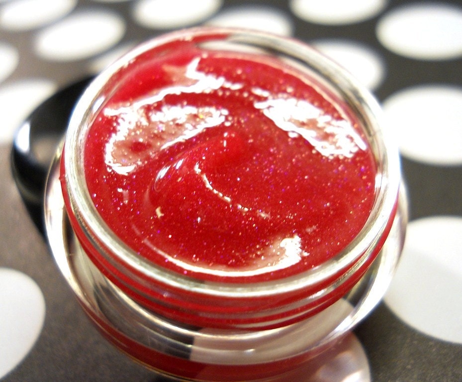 Watermelon Shimmer Gloss - Lip Gloss - Natural Minerals With Sparks and Reflects - ForGoodnessGrape Watermelon Shimmer Gloss - Lip Gloss - Natural Minerals With Sparks and Reflects - ForGoodnessGrape