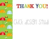 Printable Party Thank You Card - Camp Out Collection Il_170x135