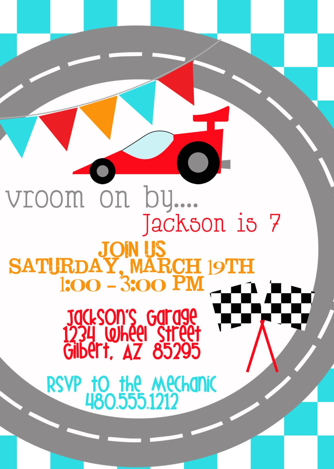 Race Car - Hot Wheels - Printable Birthday Collection - Fresh Chick Designs Il_570xn