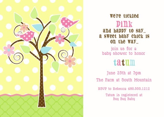 PRINTABLE PARTY INVITATION - Whimsical Bird Collection Il_570xn