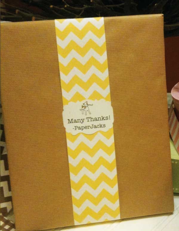 Yellow Chevron Paper Ribbon