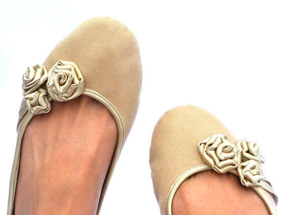 Handmade  wedding bridal shoes Mustard yellow  Hard bottoms custom women ballet  flats