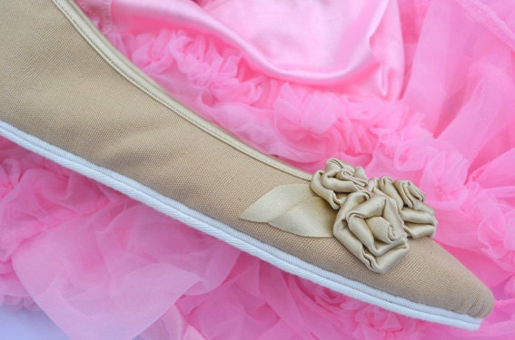 Handmade  wedding bridal shoes Mustard yellow  Hard bottoms custom women ballet  flats
