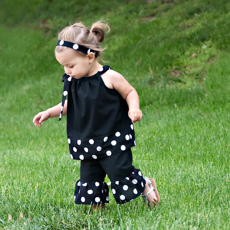 Classic Beauty Pillowcase Set - with Pants or Capris - 9 mths to 5