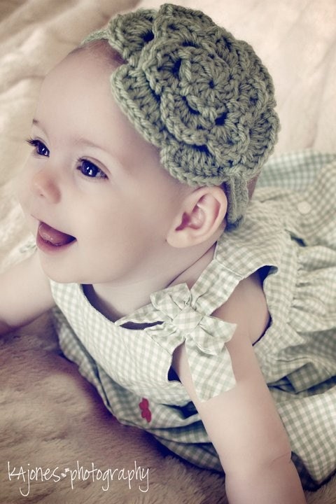 Summer Flower Crochet Headband