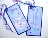 Dream Bookmarks with Moon and Stars Celestial